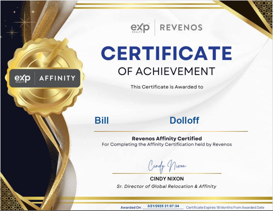 eXp Revenos Certified