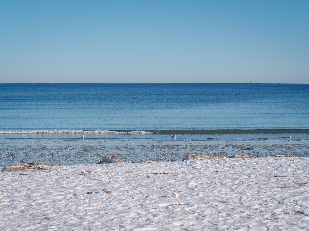 Beach scene at Hampton NH