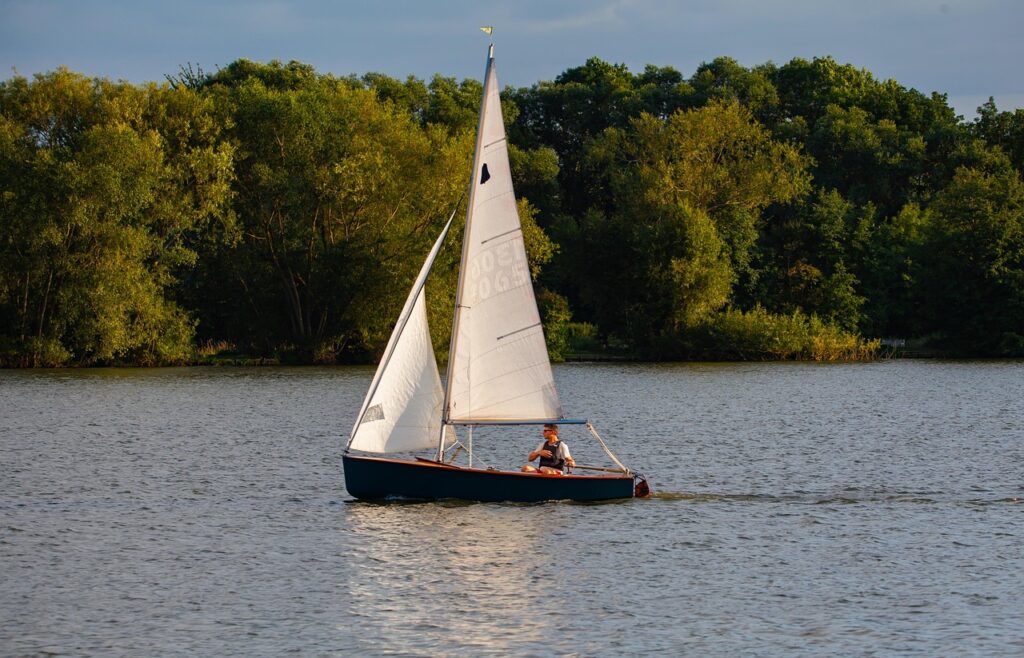 Sailing on a Sandown Pond